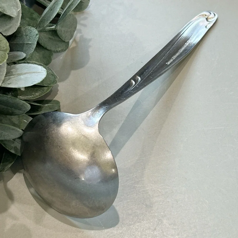 Simeon l George H‎ Rogers Company Vintage Stainless Ladle Spoon